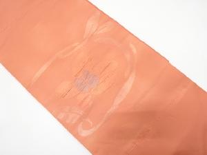 花模様織り出し　名古屋帯